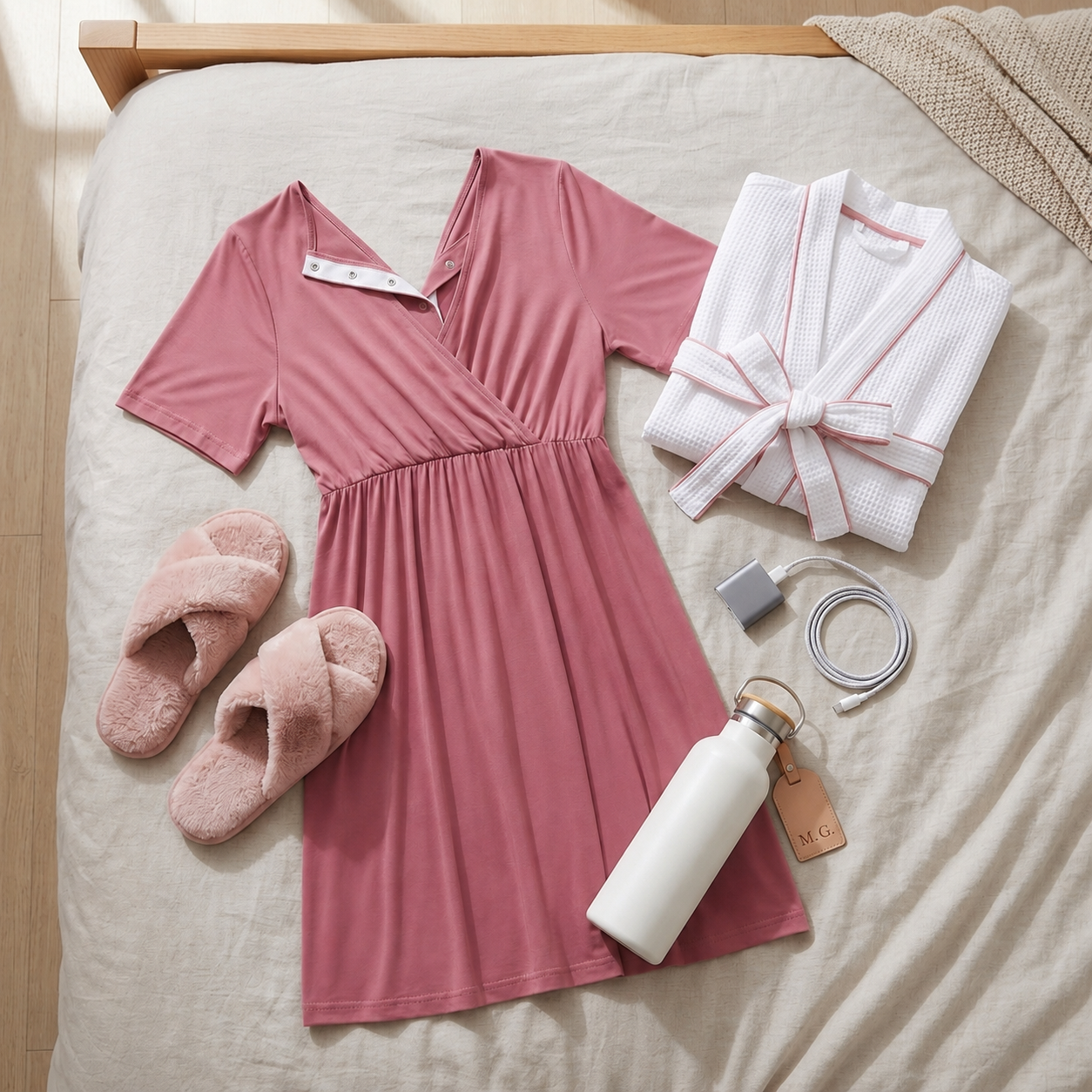 Lunelle Bump to Baby Maternity Gown -  Pregnancy, Delivery & Postpartum