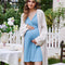 Lunelle Short Sleeve V-Neck Maternity Nursing Dress | Postpartum & Pregnancy Use (S-XXL)